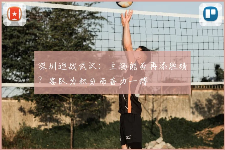 深圳迎战武汉:主场能否再添胜绩?客队为积分而奋力一搏